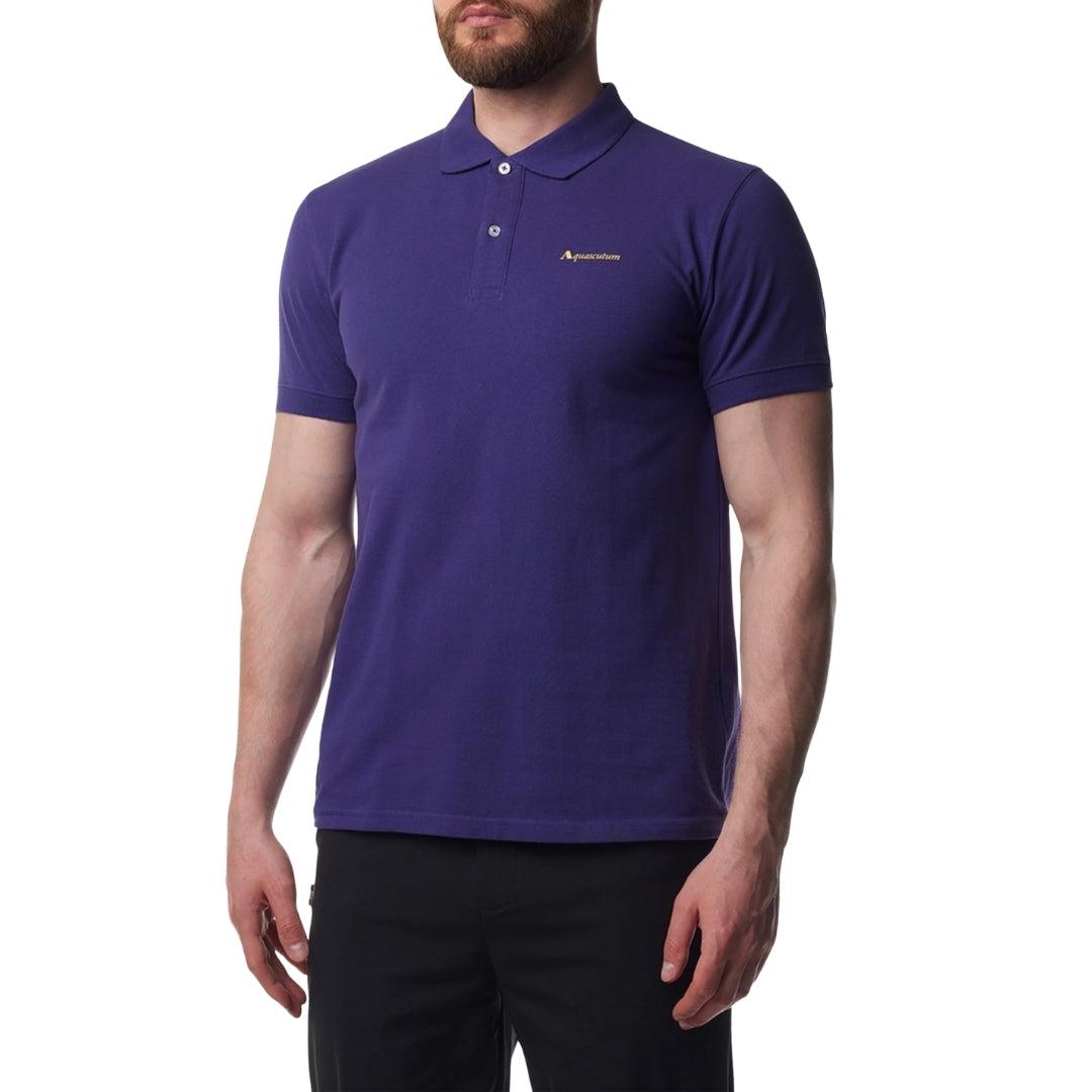 Striking Purple - Lifestyle - Aquascutum Mens Active Cotton Dri-FIT Polo Shirt