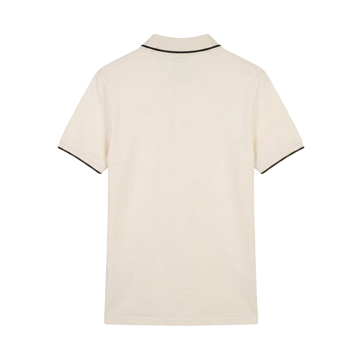 Chalk - Back - Lyle & Scott Mens Tipped Cotton Collared Polo Shirt