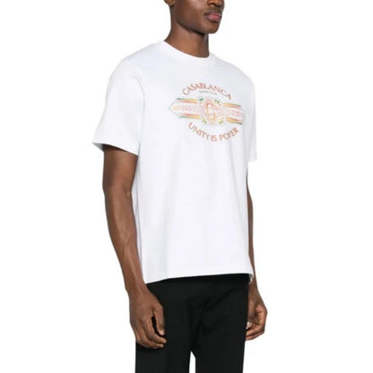 White - Lifestyle - Casablanca Unisex Adult Unity Is Power T-Shirt