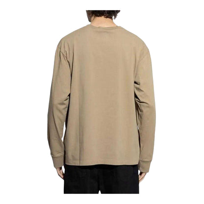 Khaki - Back - DSquared2 Unisex Adult Icon Stretch Logo Long-Sleeved T-Shirt