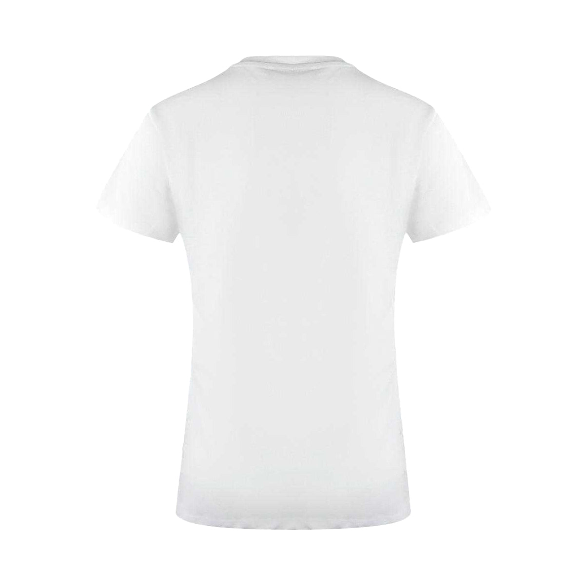 White - Back - Love Moschino Womens-Ladies Small Logo T-Shirt