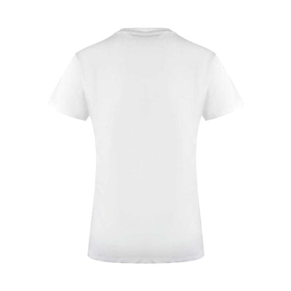 White - Back - Love Moschino Womens-Ladies Small Logo T-Shirt