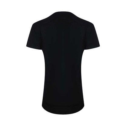 Black - Back - Love Moschino Womens-Ladies Cotton Logo Short-Sleeved T-Shirt
