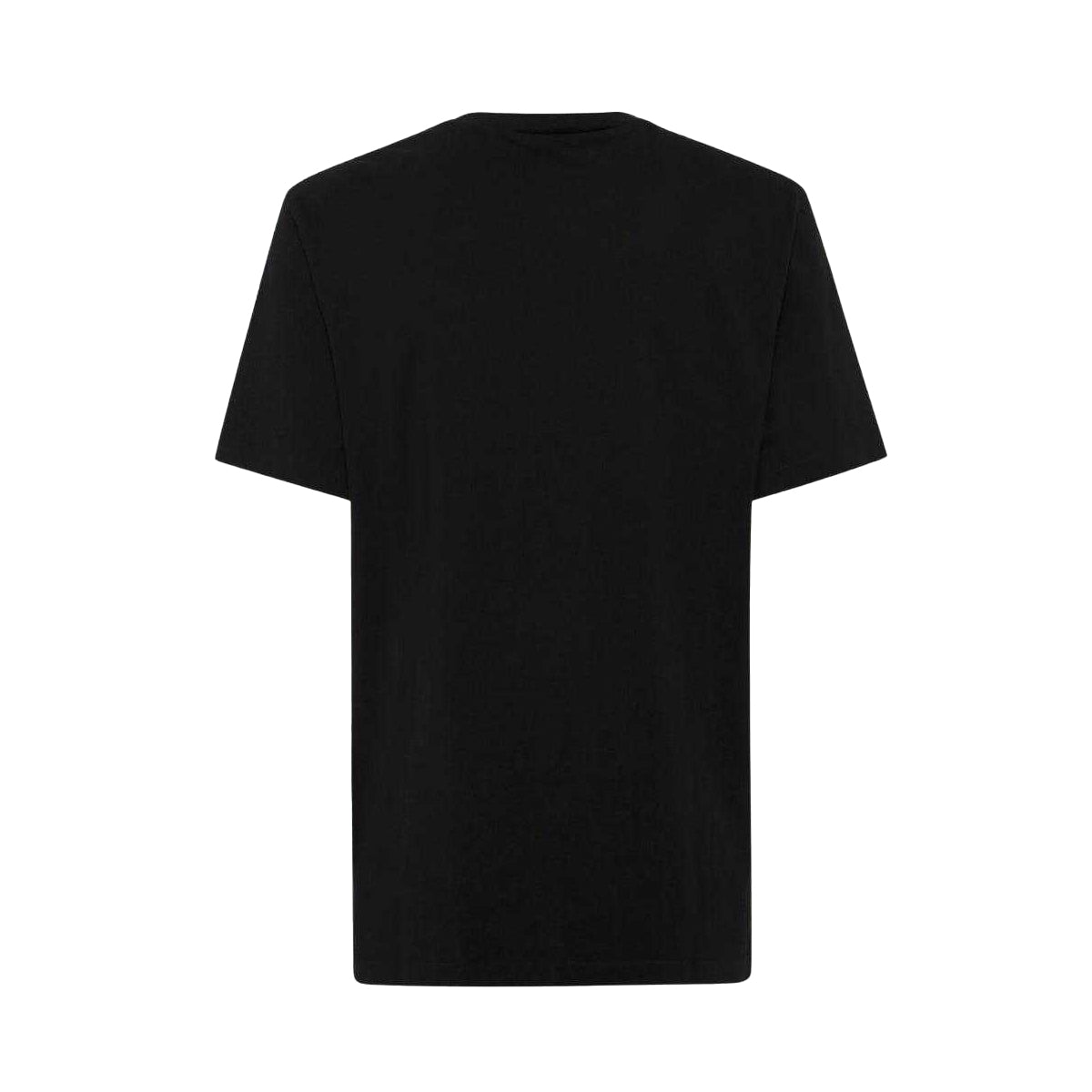 Black - Back - DSquared2 Unisex Adult Rubberised Logo Cotton Regular T-Shirt