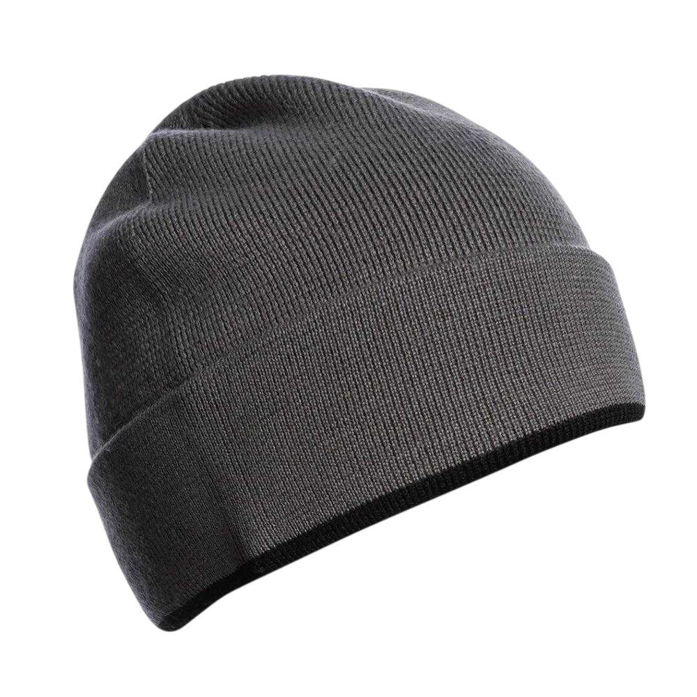 Pewter Black - Back - Parajumpers Iconic Merino Wool Winter Hat