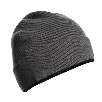 Pewter Black - Back - Parajumpers Iconic Merino Wool Winter Hat