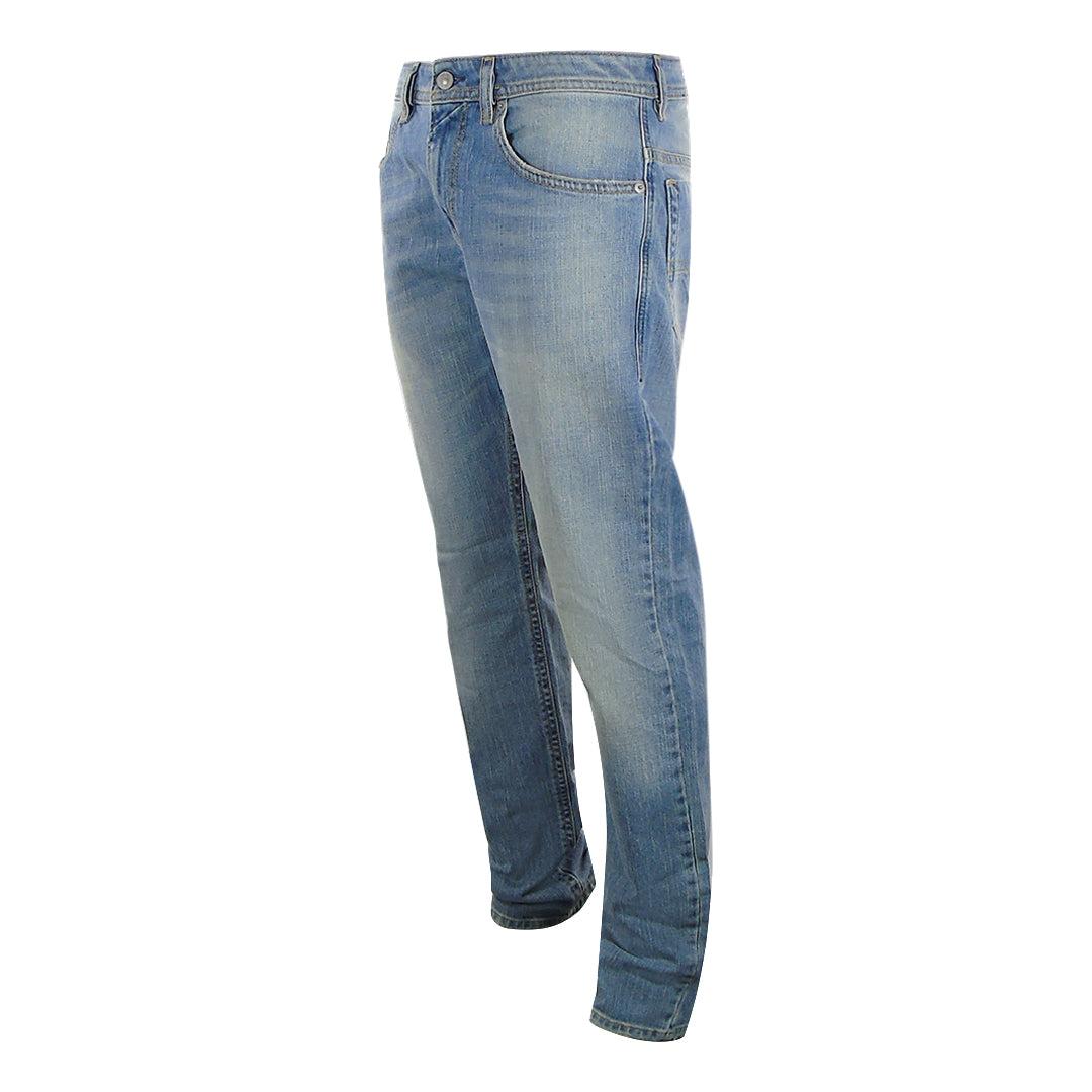 Blue - Side - Diesel Mens Thommer-X Denim Jeans