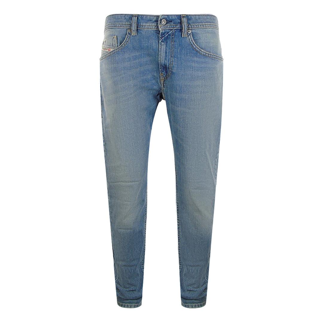 Blue - Front - Diesel Mens Thommer-X Denim Jeans