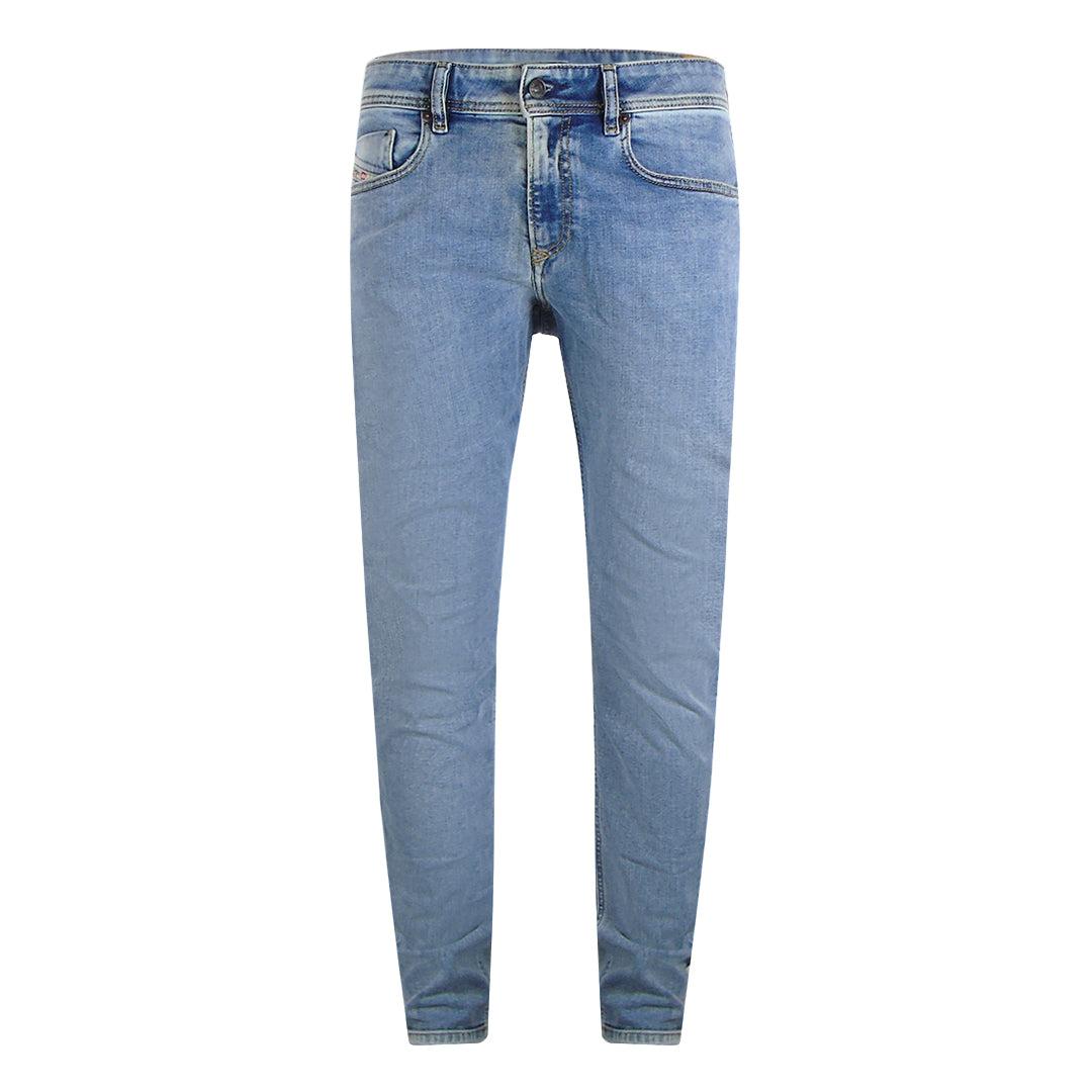 Light Blue - Front - Diesel Mens 1979 Sleeker-R Denim Jeans