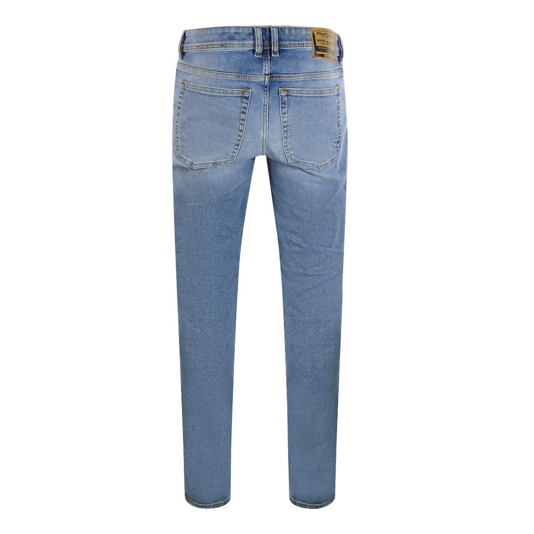 Light Blue - Back - Diesel Mens 1979 Sleeker-R Denim Jeans