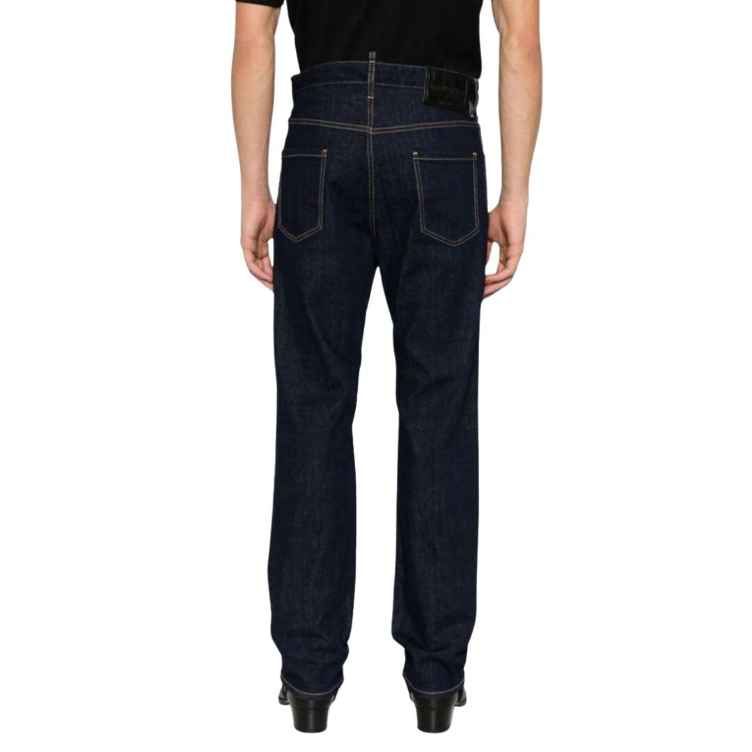 Navy Blue - Lifestyle - DSquared2 Mens Rinse Jeans