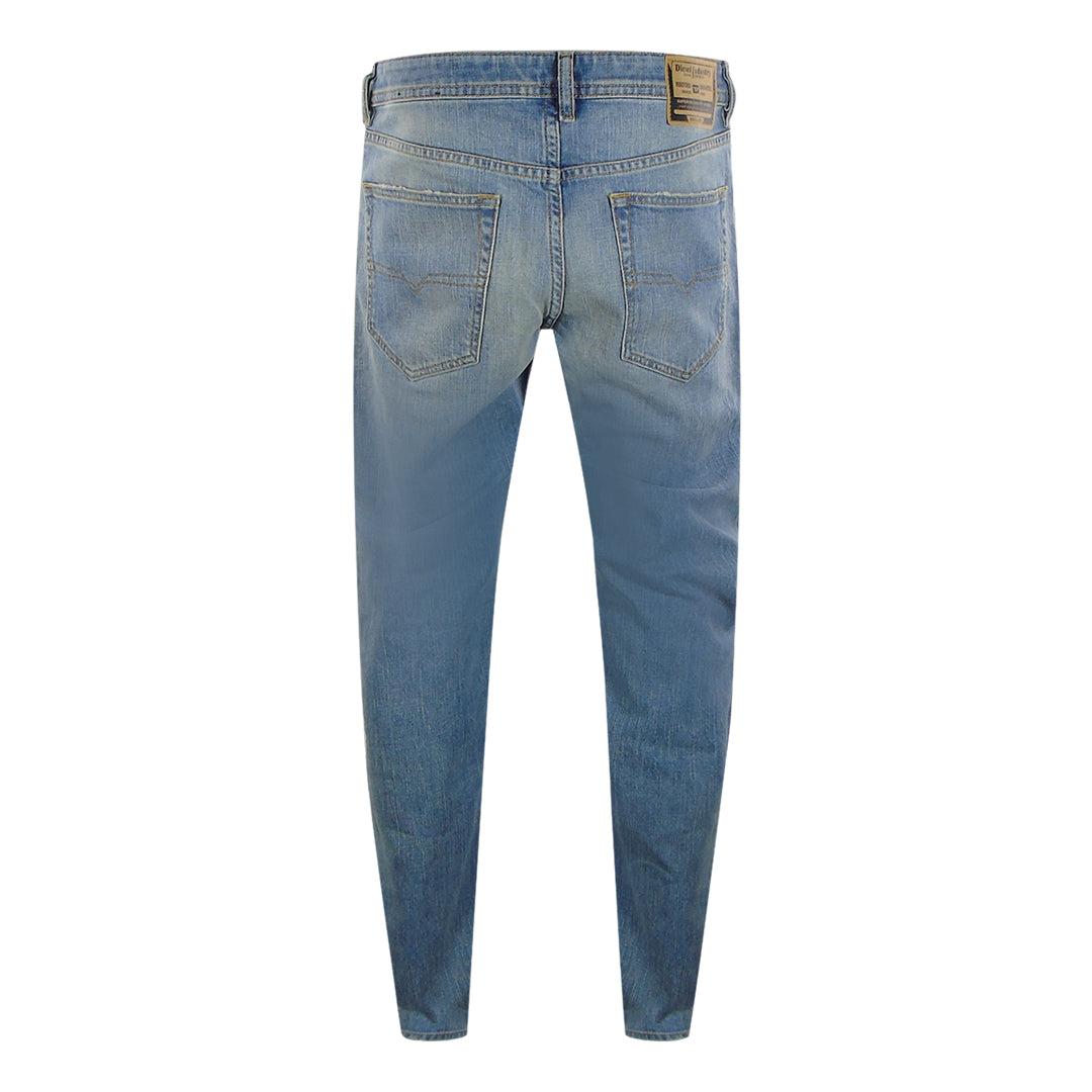 Light Blue - Back - Diesel Mens Buster-X Denim Jeans