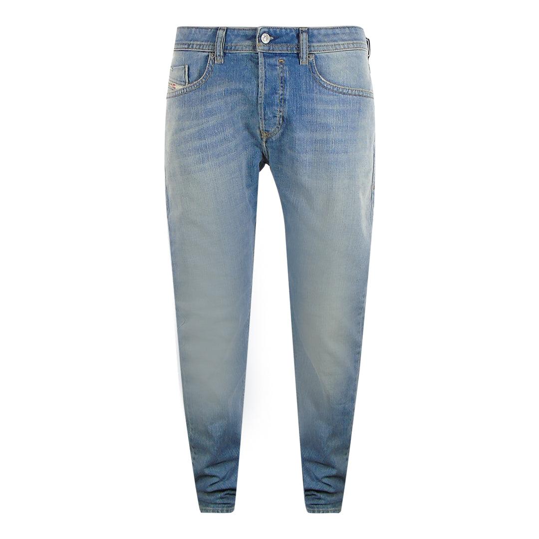 Light Blue - Front - Diesel Mens Buster-X Denim Jeans