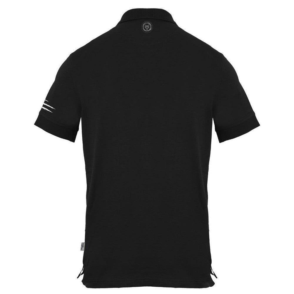 Black - Back - Plein Sport Unisex Adult Circle Emblem Polo Shirt