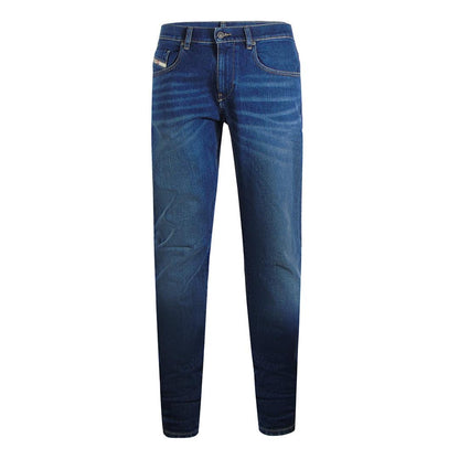 Dark Blue - Front - Diesel Mens 2019 D-Strukt Denim Jeans