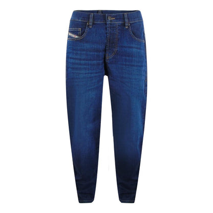 Dark Blue - Front - Diesel Mens 2020 D-Viker Denim Jeans