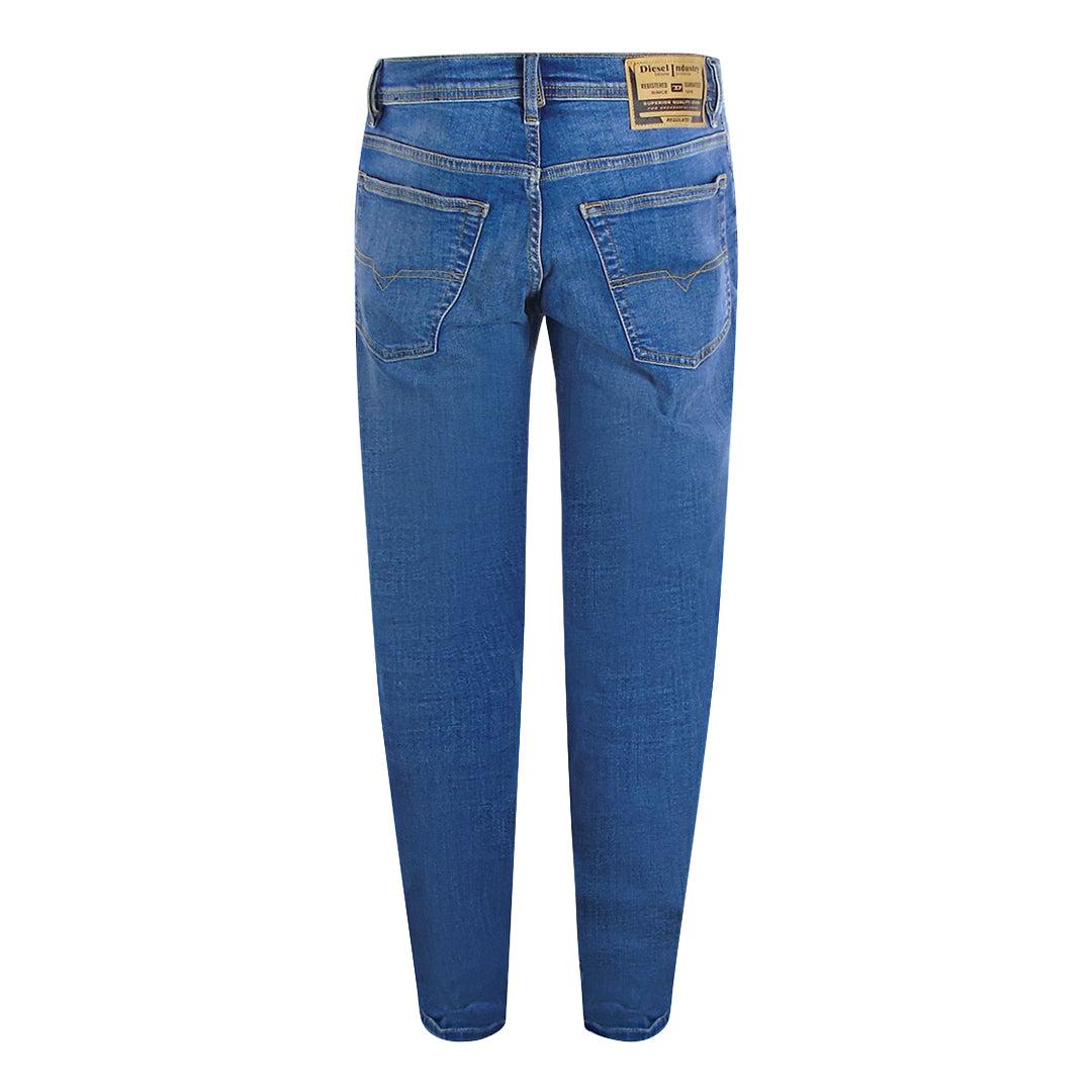Dark Blue - Back - Diesel Unisex Adult 2023 D-Finitive Cotton Denim Jeans