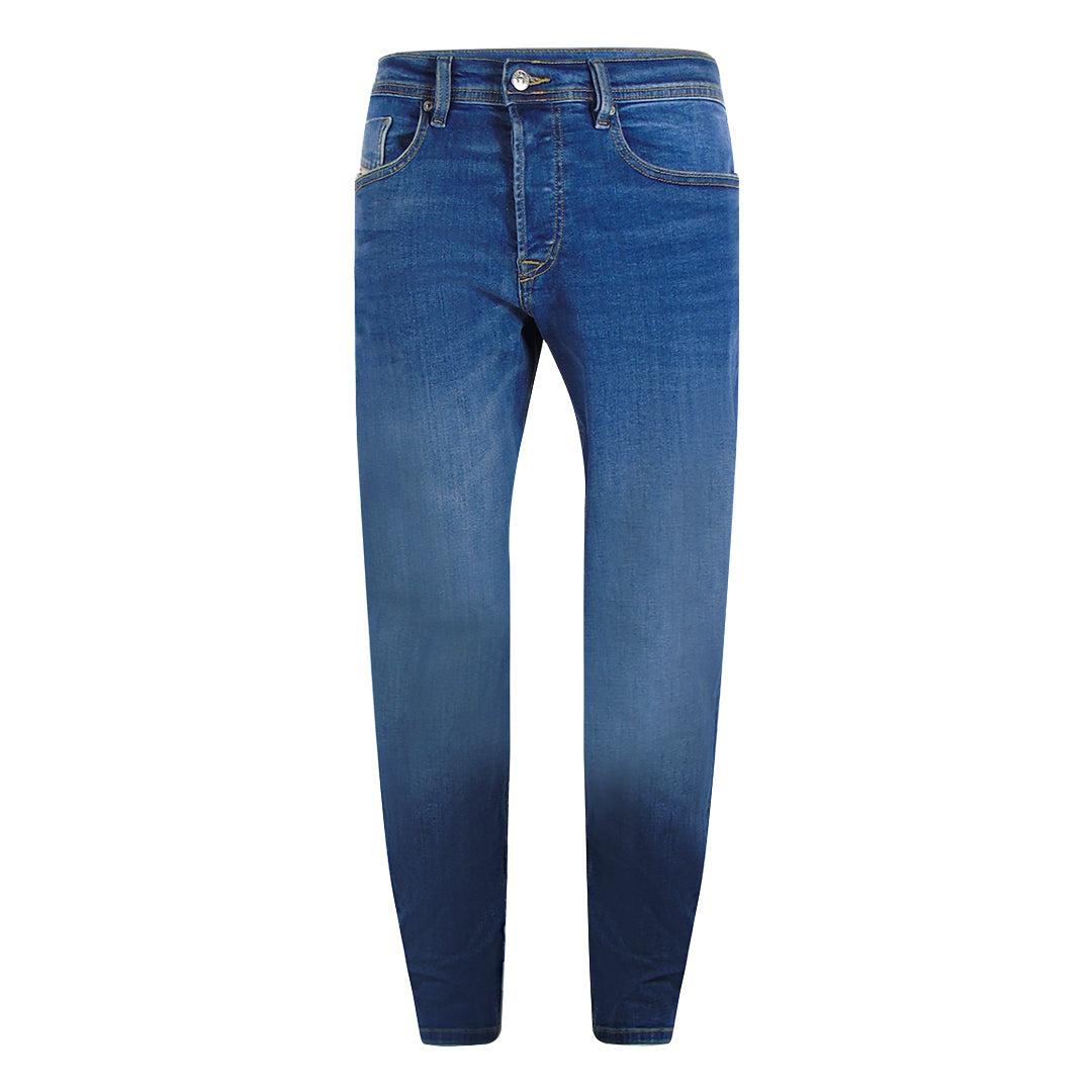 Dark Blue - Front - Diesel Unisex Adult 2023 D-Finitive Cotton Denim Jeans