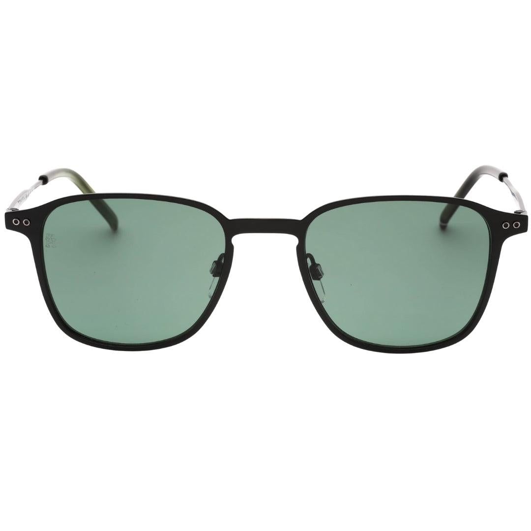 Black-Green - Front - Tommy Hilfiger Mens Matte Sunglasses