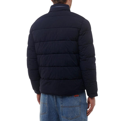 Navy Blue - Back - Aquascutum Mens Active Mock Neck Puffer Jacket