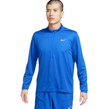 Royal Blue - Front - Nike Mens Quarter Zip Running Top