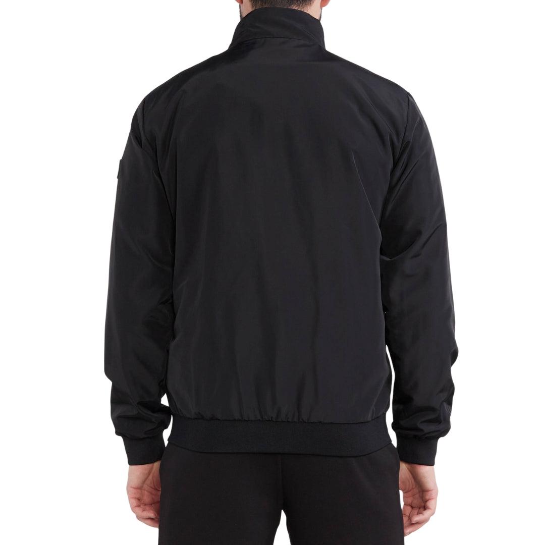 Black - Back - Emporio Armani EA7 Mens Logo Jacket