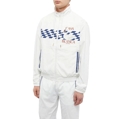 White - Lifestyle - Casablanca Mens Par Avion Shell Jacket