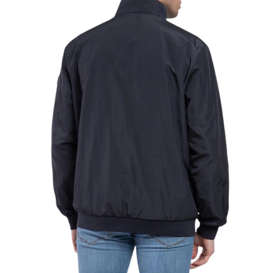 Midnight Blue - Back - Emporio Armani EA7 Mens Bomber Jacket