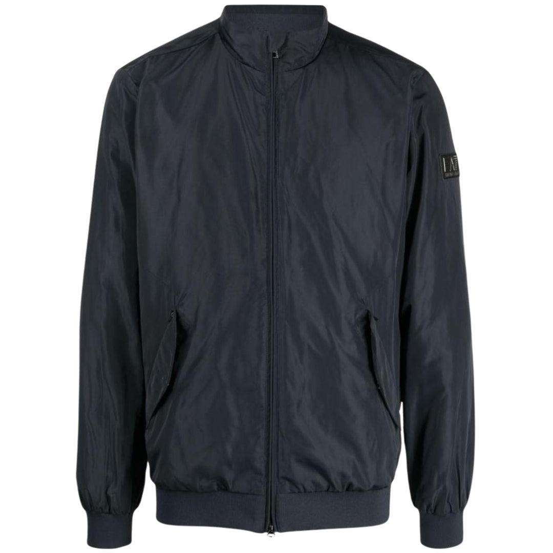 Midnight Blue - Front - Emporio Armani EA7 Mens Bomber Jacket