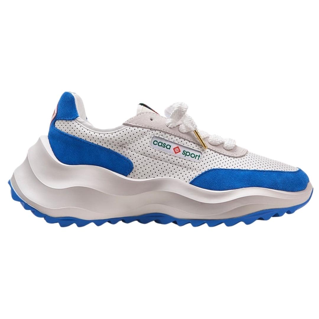White-Blue - Front - Casablanca Mens Atlantis Casual Trainers