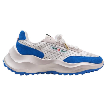 White-Blue - Front - Casablanca Mens Atlantis Casual Trainers