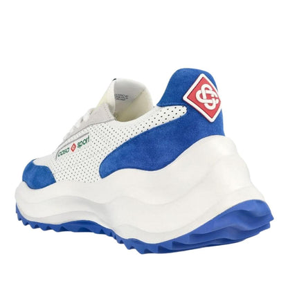 White-Blue - Back - Casablanca Mens Atlantis Casual Trainers