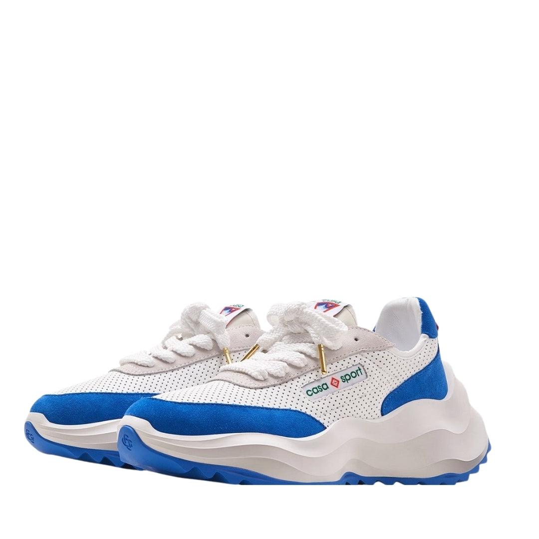 White-Blue - Lifestyle - Casablanca Mens Atlantis Casual Trainers