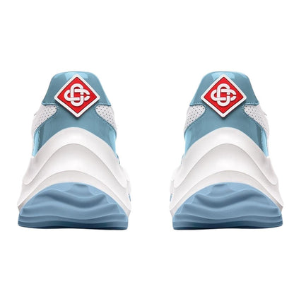White-Light Blue - Back - Casablanca Mens Atlantis Casual Trainers