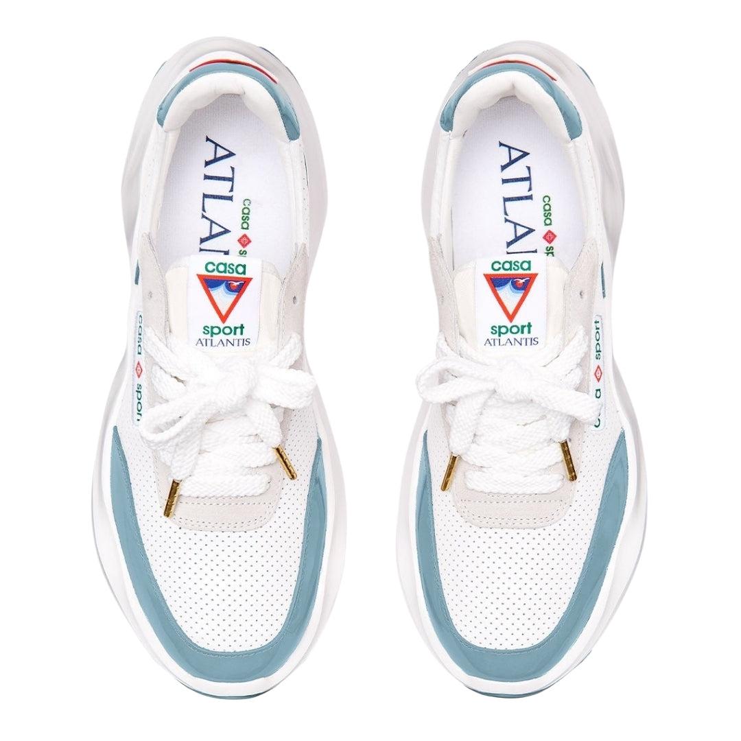 Light Blue-White - Side - Casablanca Mens Atlantis Casual Trainers