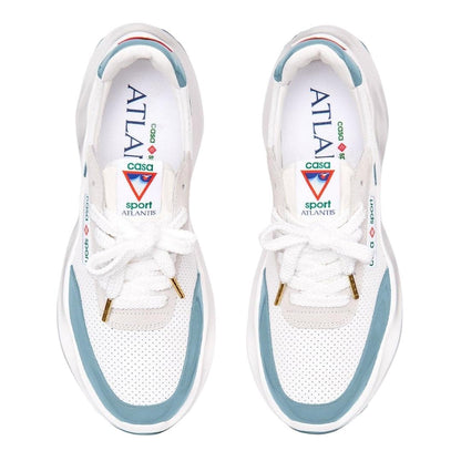 Light Blue-White - Side - Casablanca Mens Atlantis Casual Trainers