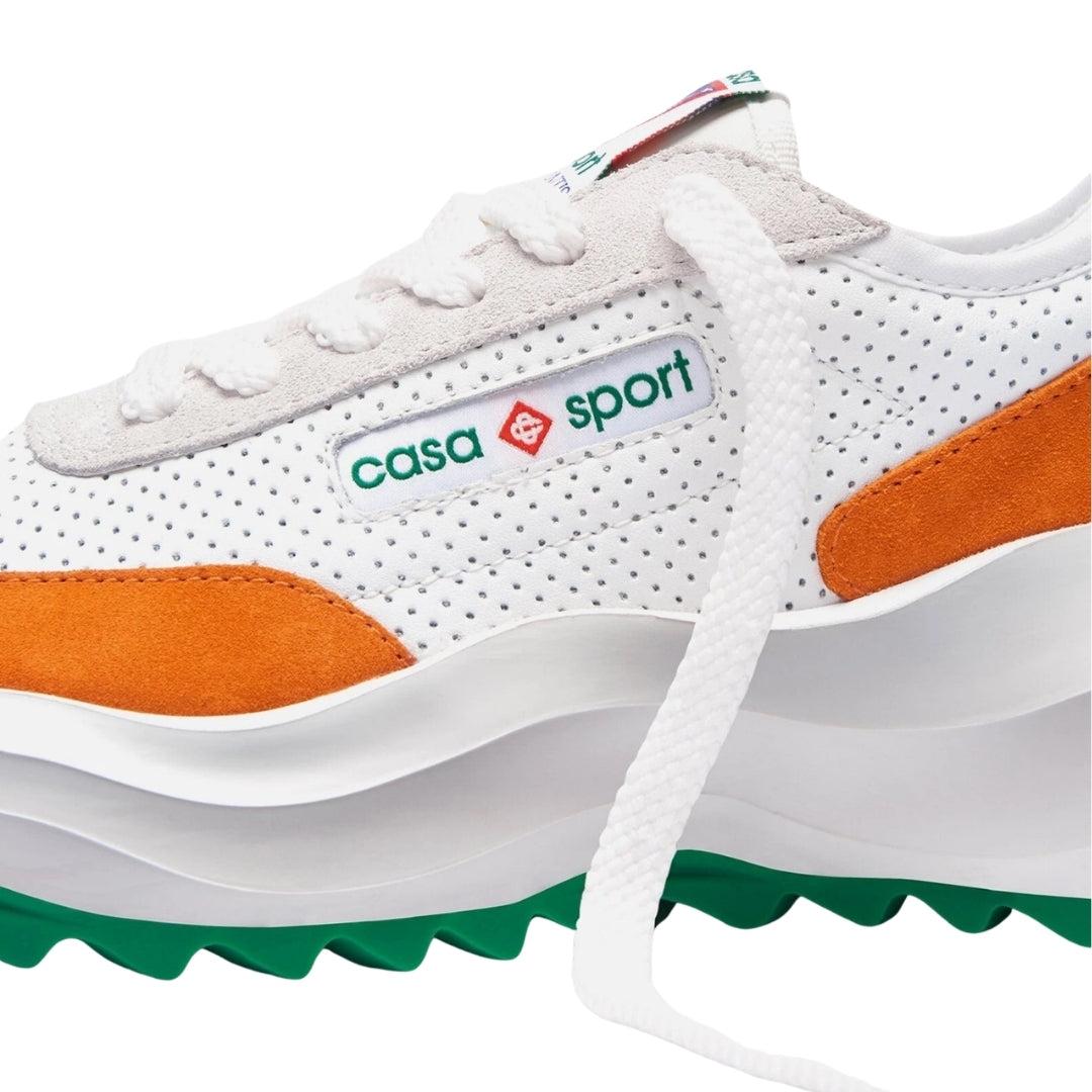 Orange-White - Lifestyle - Casablanca Mens Atlantis Casual Trainers