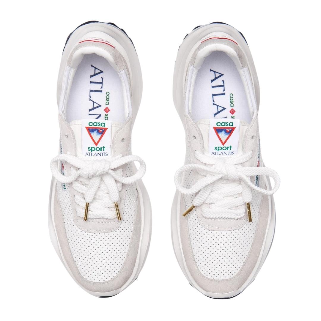 White - Side - Casablanca Mens Atlantis Casual Trainers