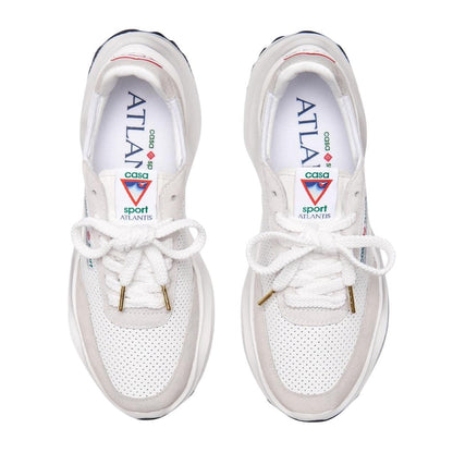 White - Side - Casablanca Mens Atlantis Casual Trainers