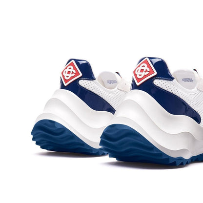 White-Navy - Back - Casablanca Mens Atlantis Casual Trainers