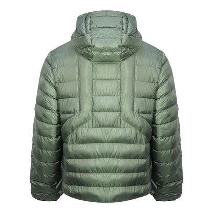 Green - Back - Diesel Mens Plain Quilted Jacket