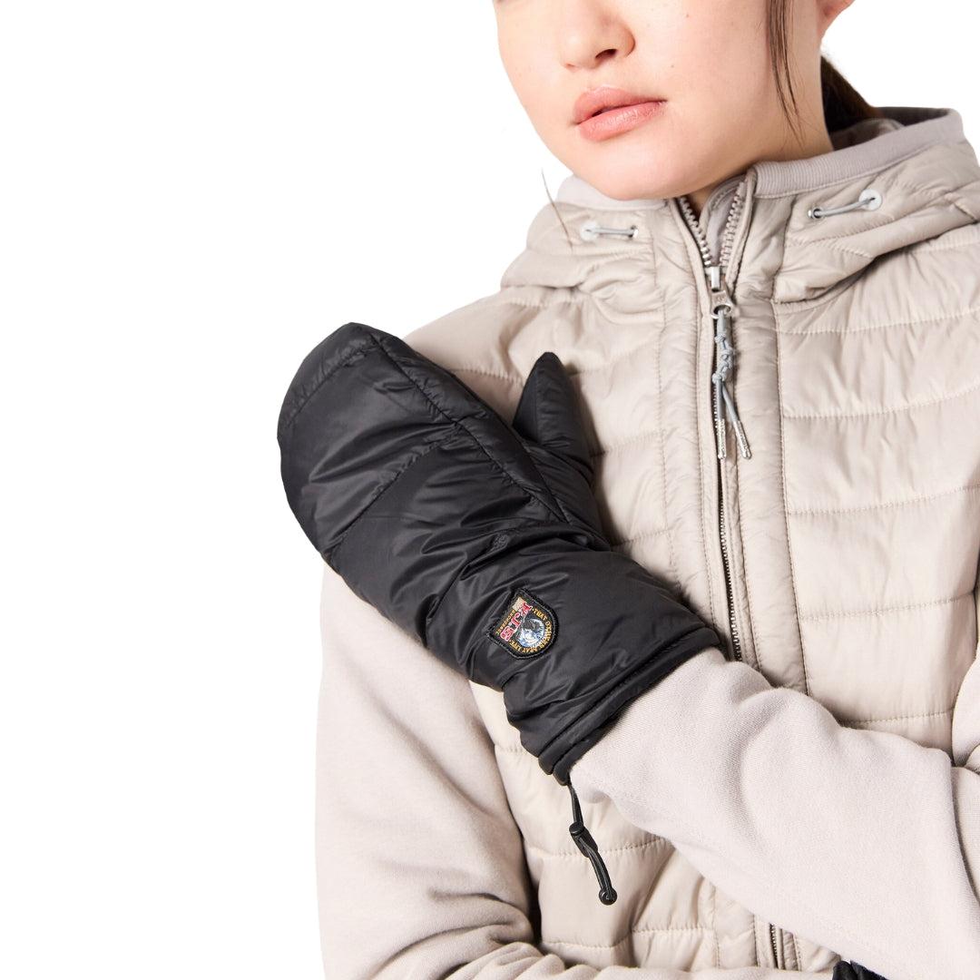 Black - Back - Parajumpers Unisex Adult Hollywood Mittens