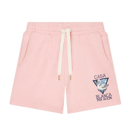 Pink - Front - Casablanca Mens Tennis Club Icon Embroidered Tennis Shorts