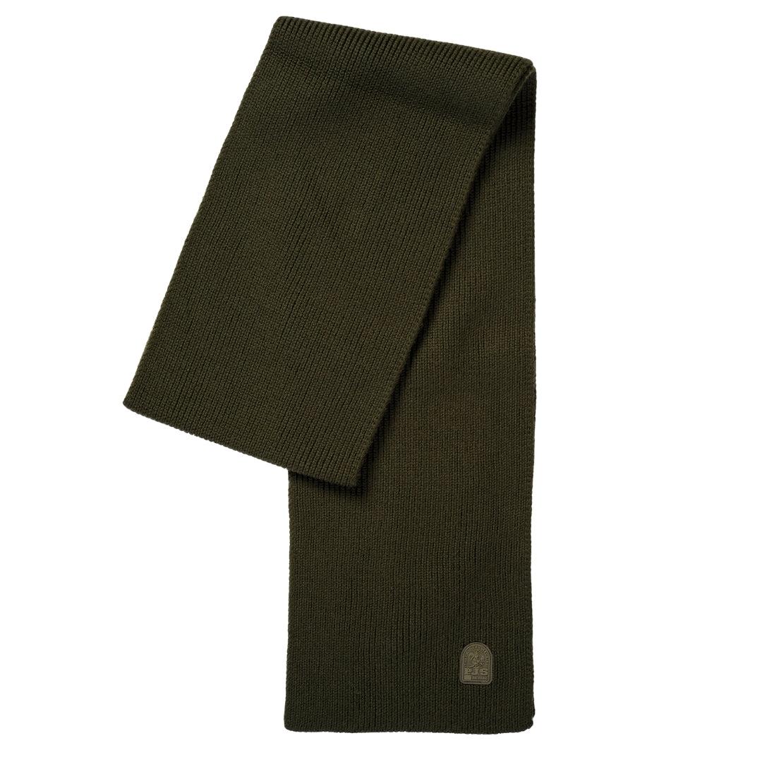 Moss Green - Front - Parajumpers Plain Merino Wool Scarf