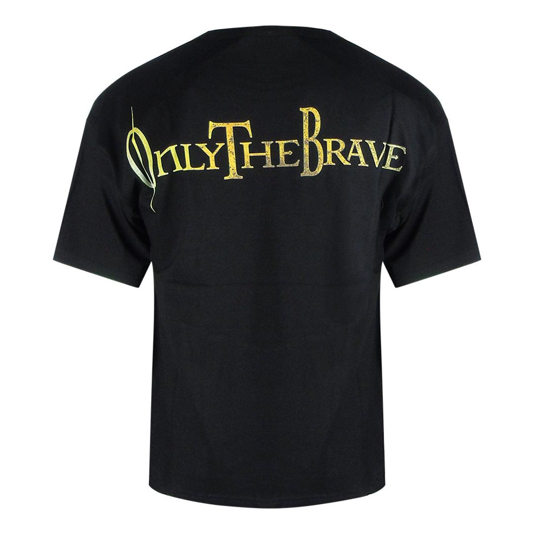 Black - Back - Diesel Mens Logo Cotton T-Shirt
