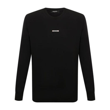 Classic Black - Front - DSquared2 Unisex Adult Cotton Long-Sleeved T-Shirt