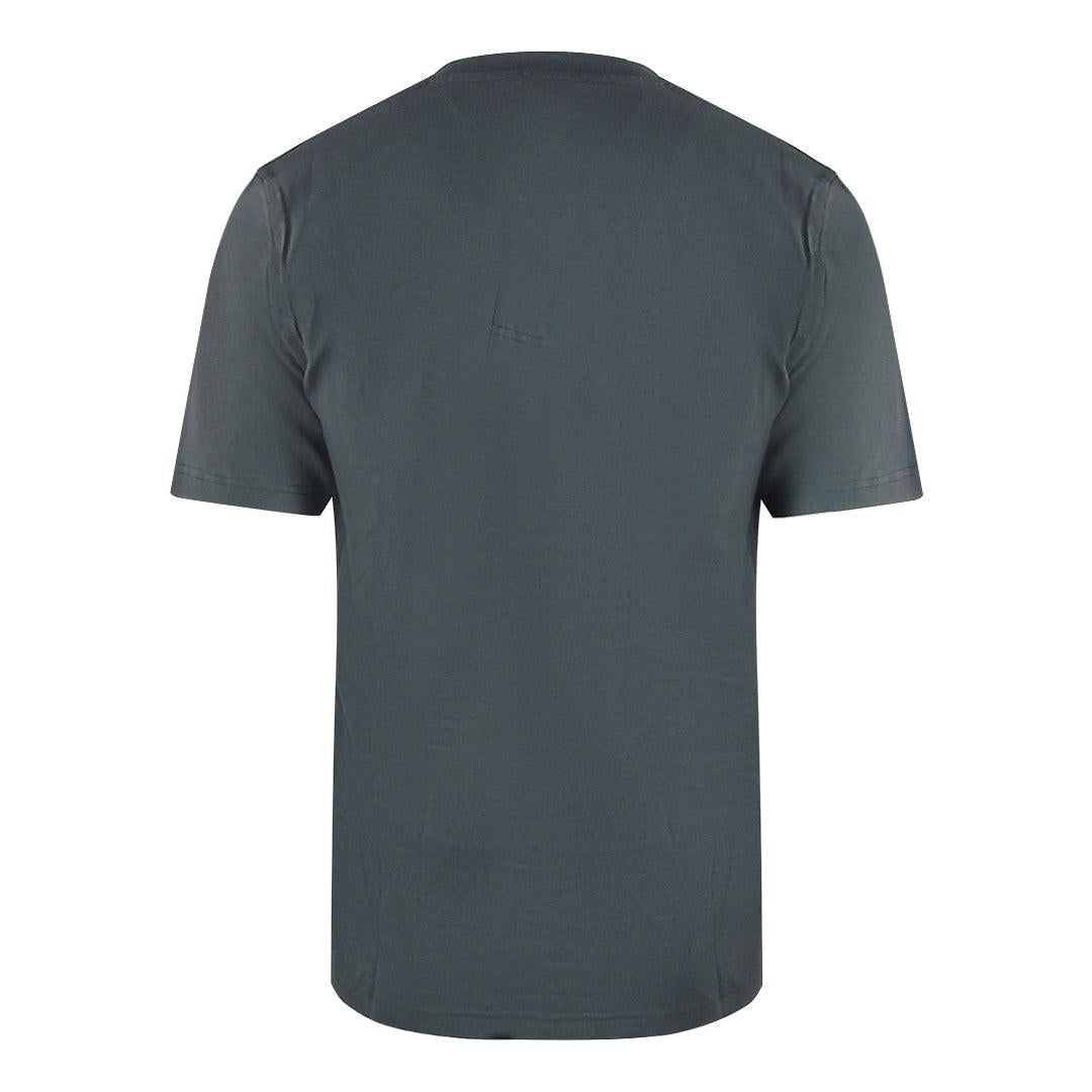 Grey - Back - Diesel Mens Small Logo Cotton T-Shirt