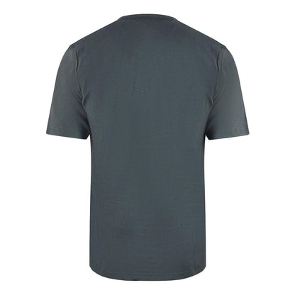 Grey - Back - Diesel Mens Small Logo Cotton T-Shirt