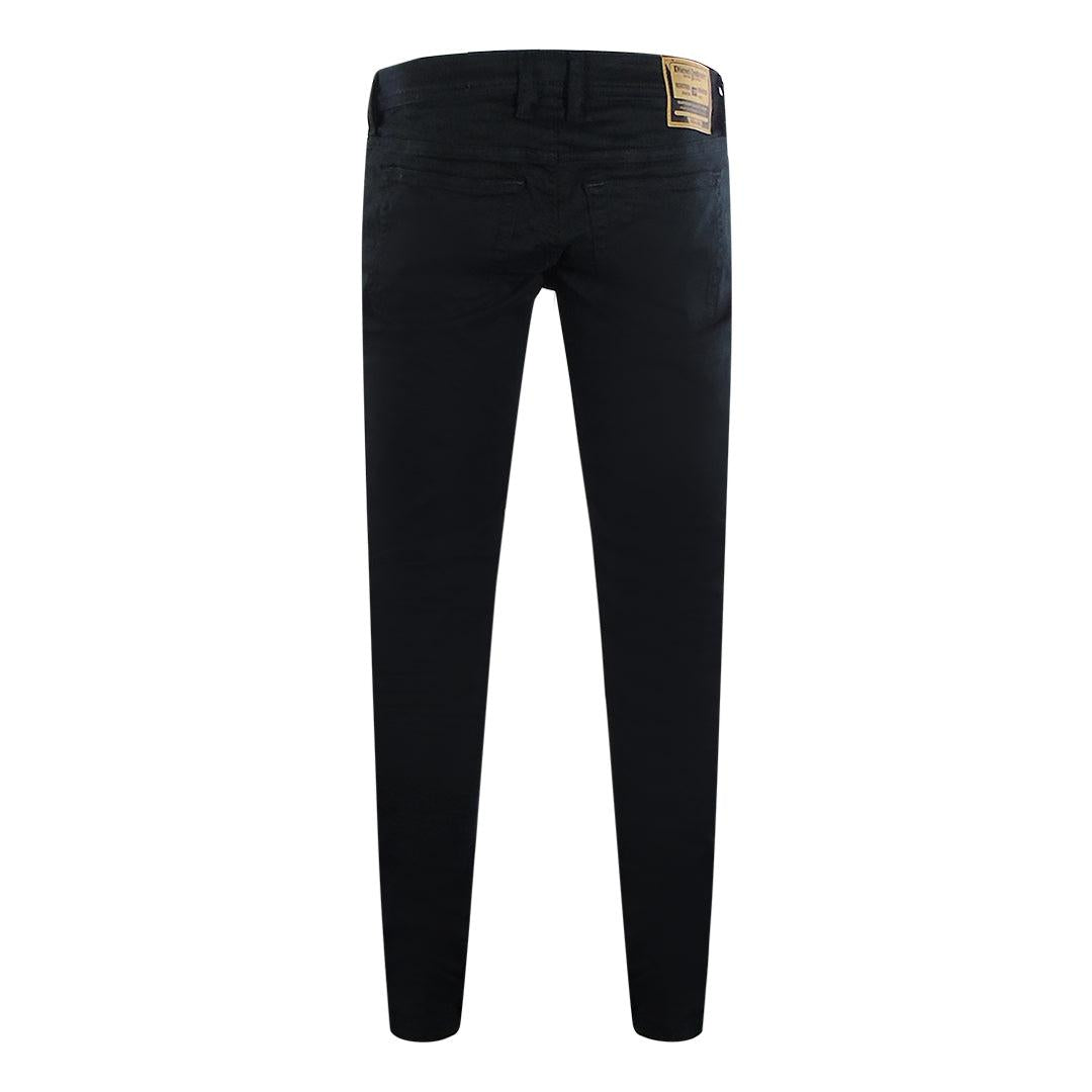Black Denim - Back - Diesel Mens 1979 Sleeker-R Denim Jeans