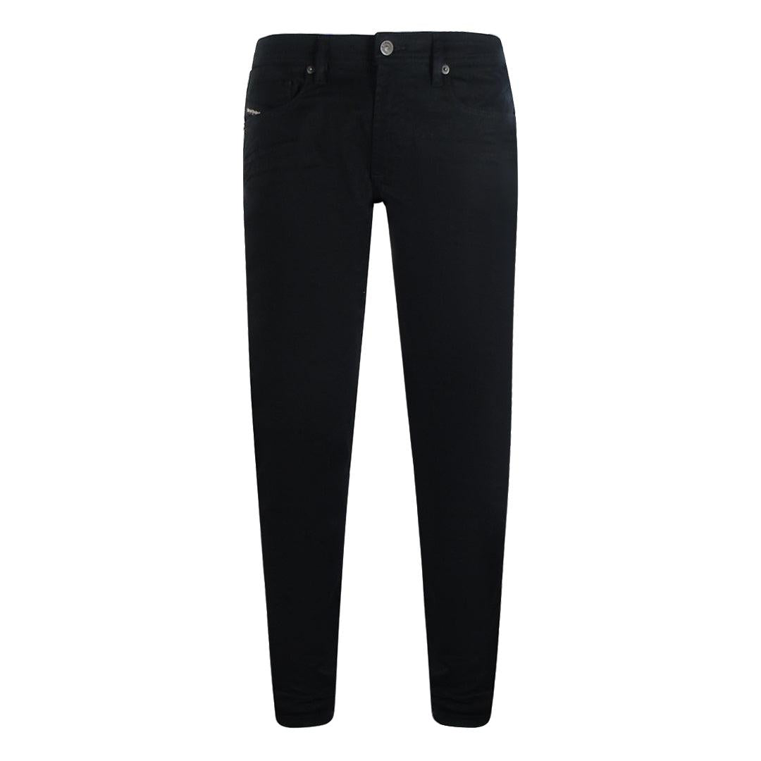 Black Denim - Front - Diesel Mens 1979 Sleeker-R Denim Jeans